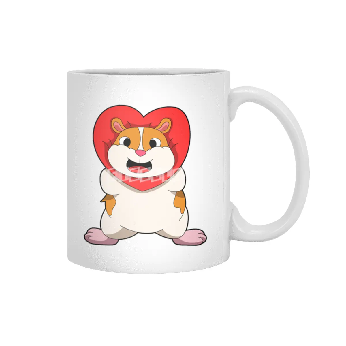 Hamster with Heart Beyaz Kupa