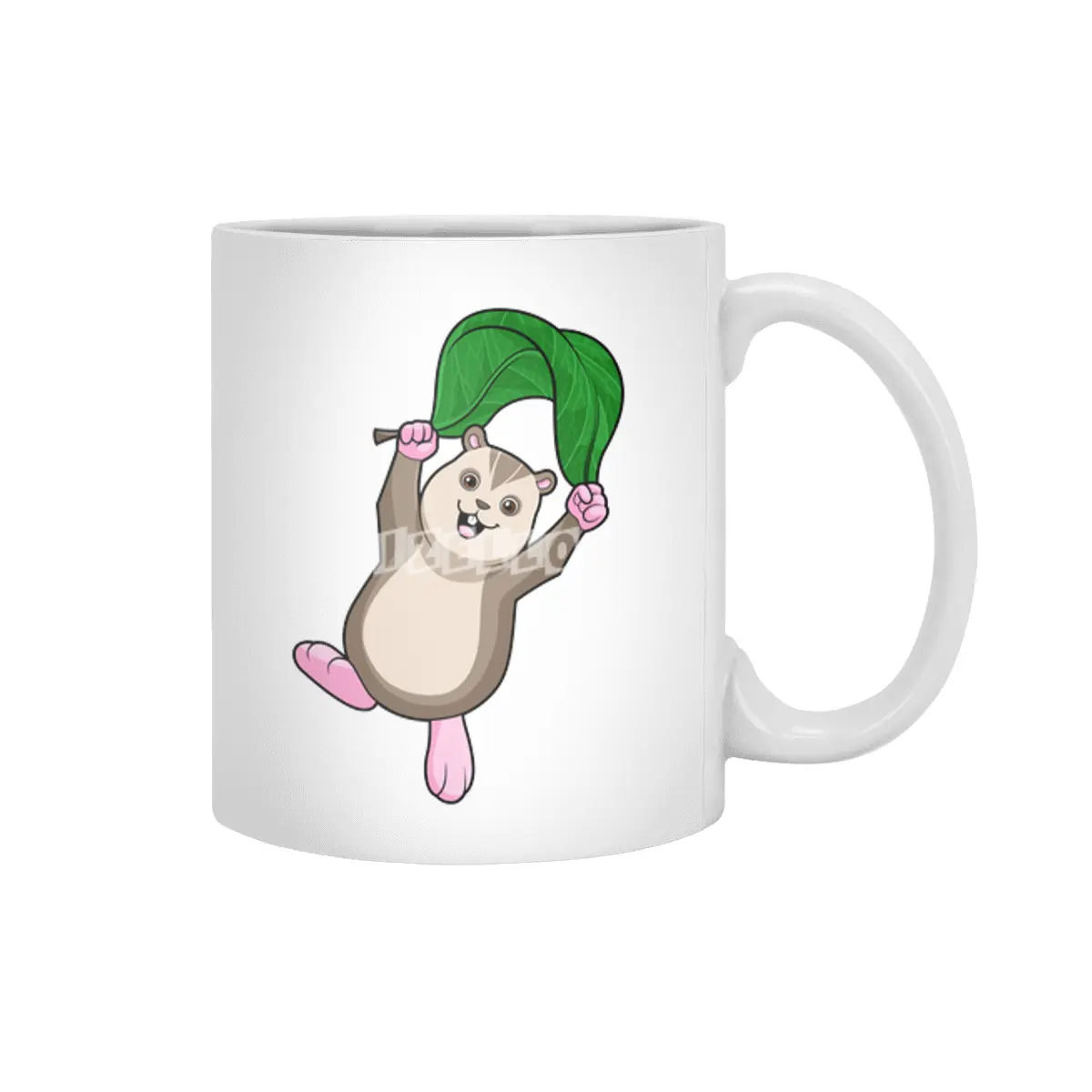 Hamster with Parachute Beyaz Kupa