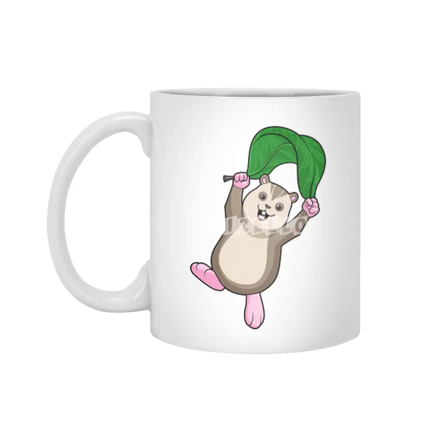 Hamster with Parachute Beyaz Kupa