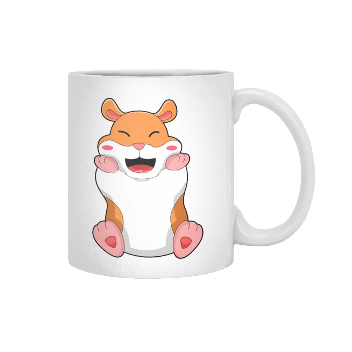 Hamster with red Cheeks Beyaz Kupa