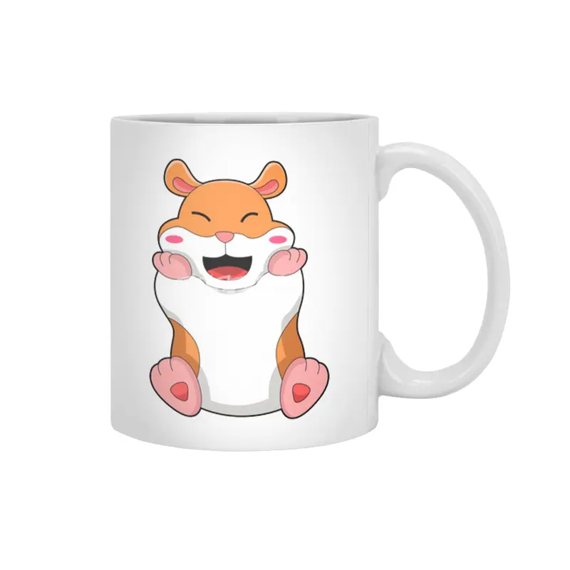 Hamster with red Cheeks Beyaz Kupa