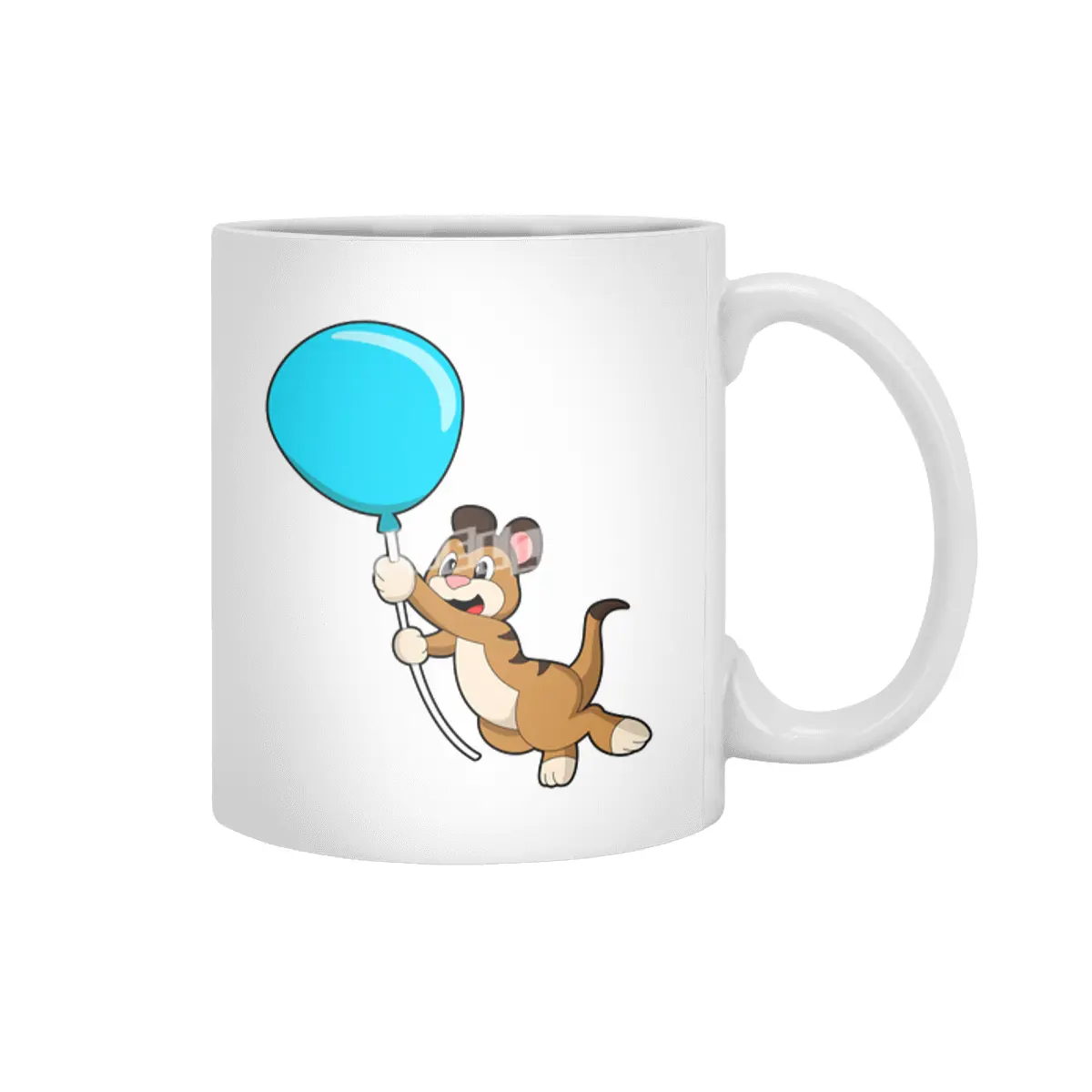 Meerkat with Balloon Beyaz Kupa