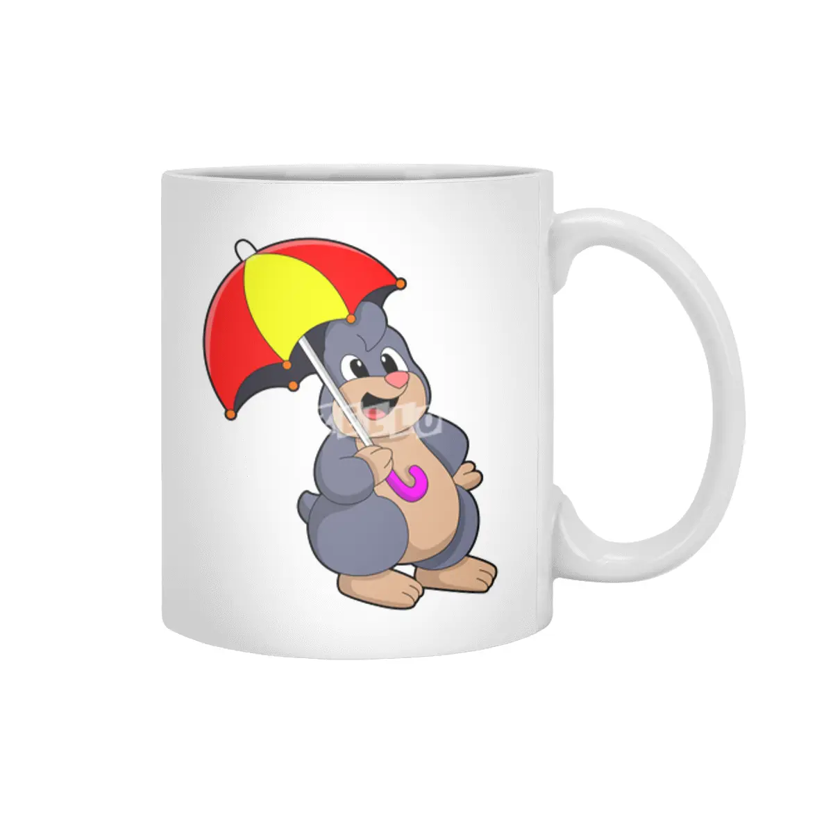 Mole with Umbrella Beyaz Kupa