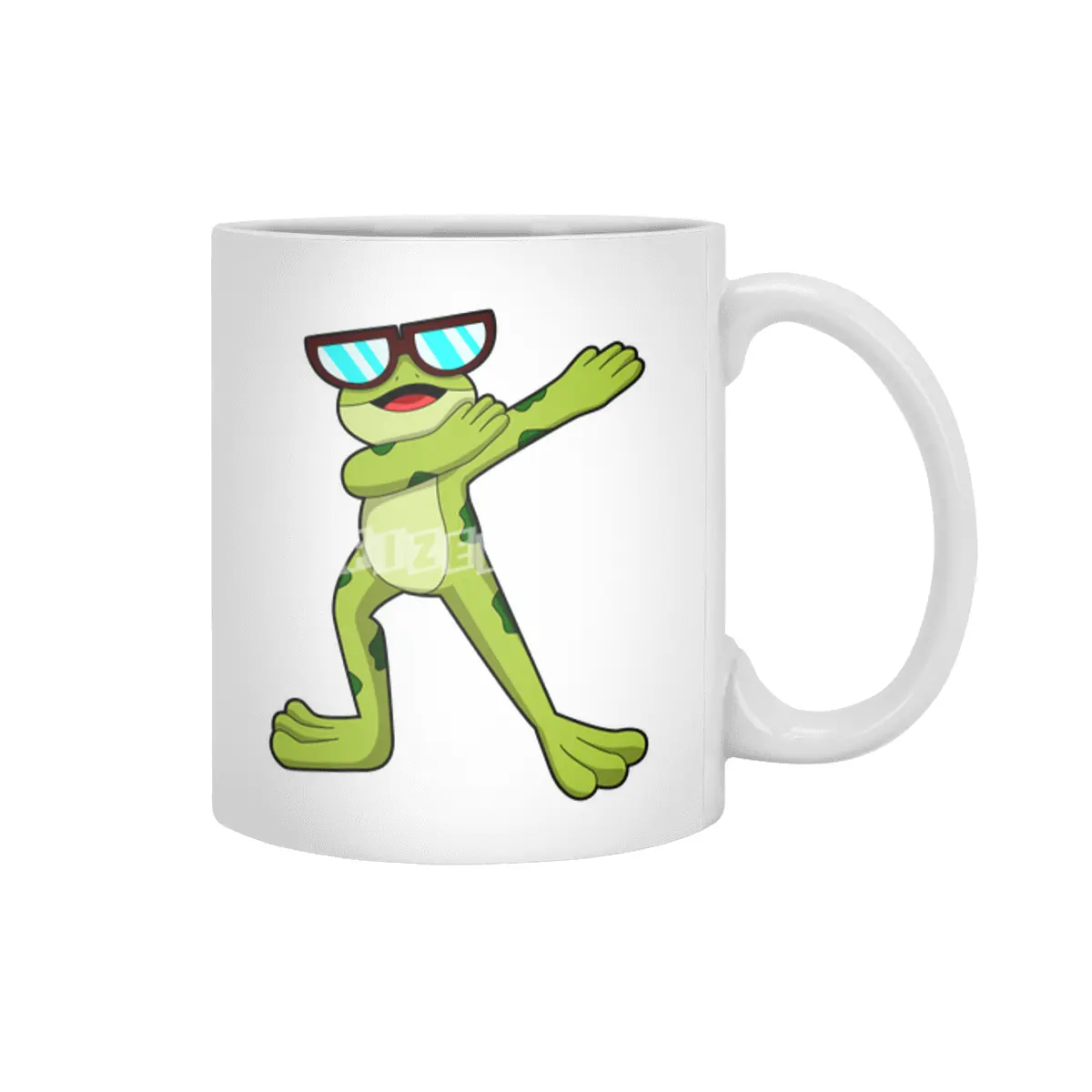 Frog at Hip Hop Dance Beyaz Kupa