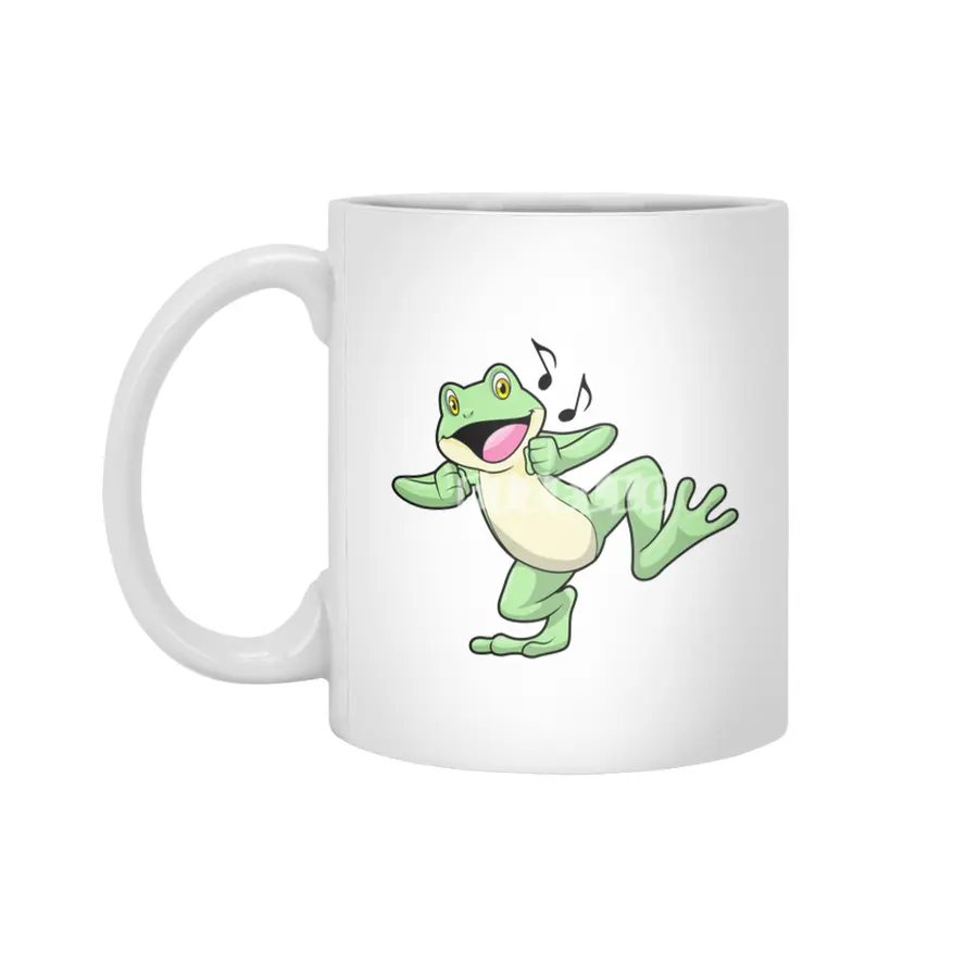Frog Music Dance Beyaz Kupa