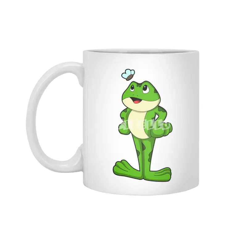 Frog with Fly Beyaz Kupa