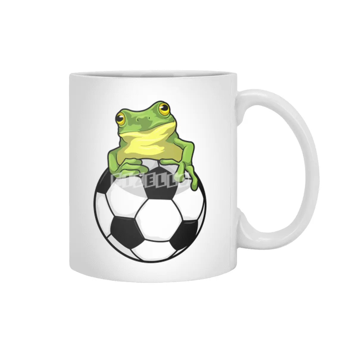 Frog with Soccer ball Beyaz Kupa