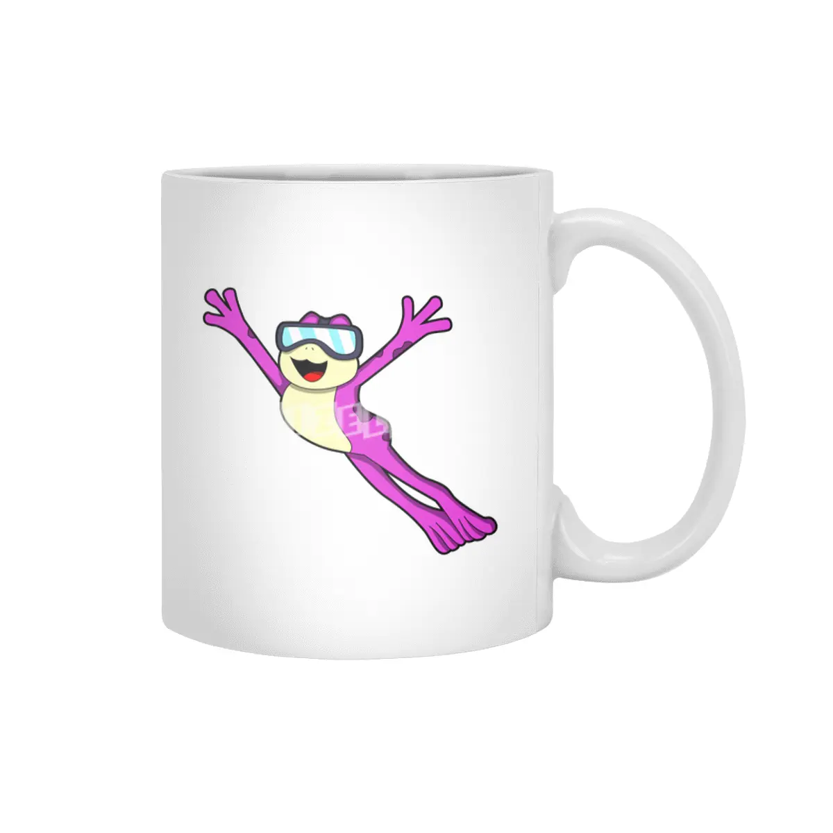Frog with Sunglasses Beyaz Kupa