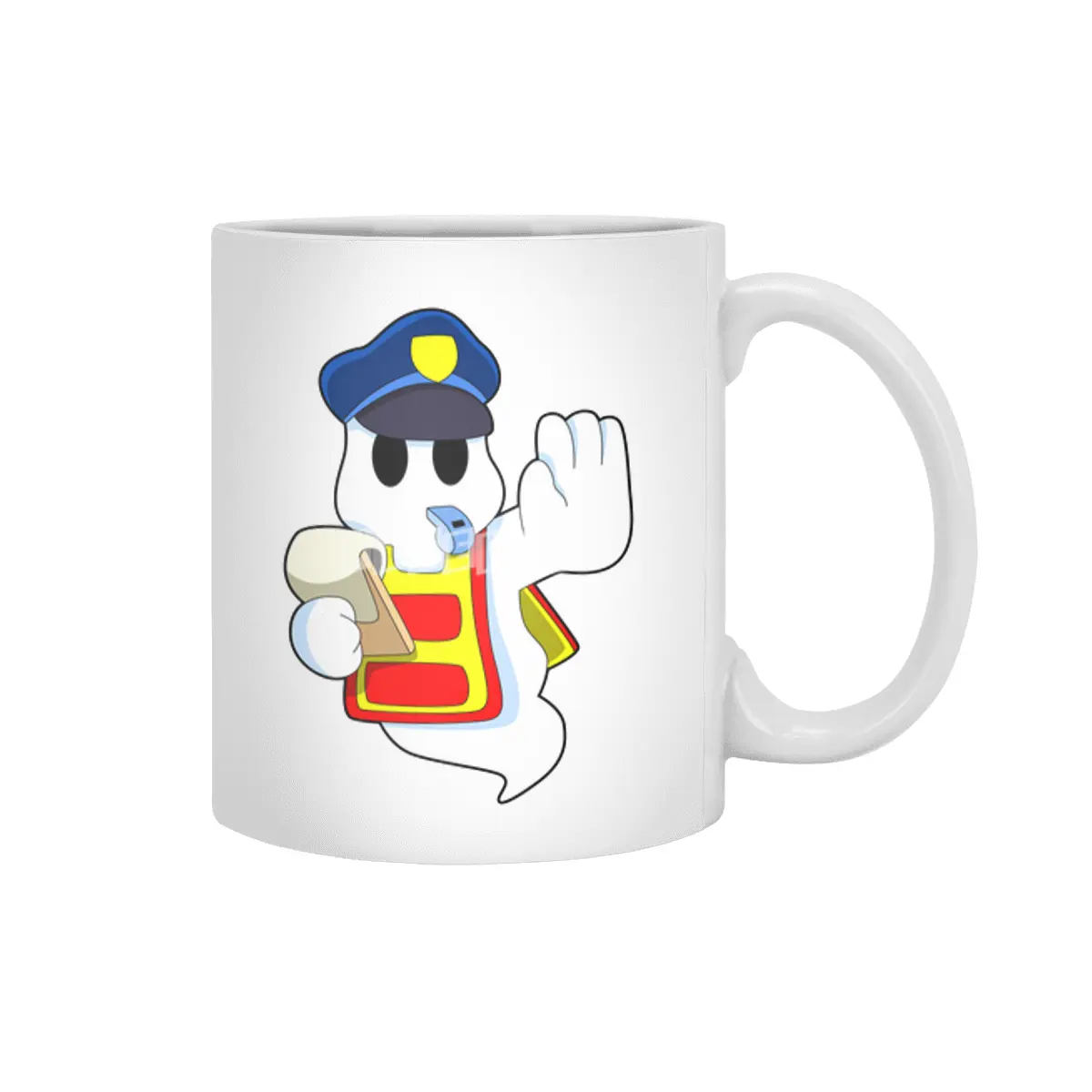 Ghost as Police officer with Whistle Beyaz Kupa