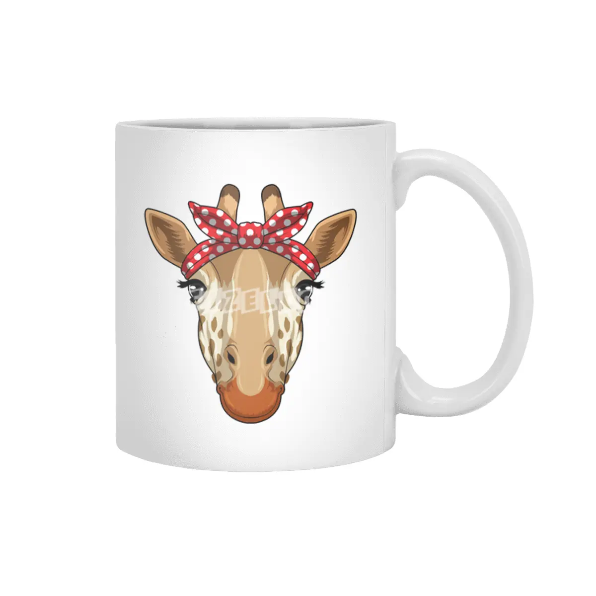 Giraffe with Bandana Beyaz Kupa
