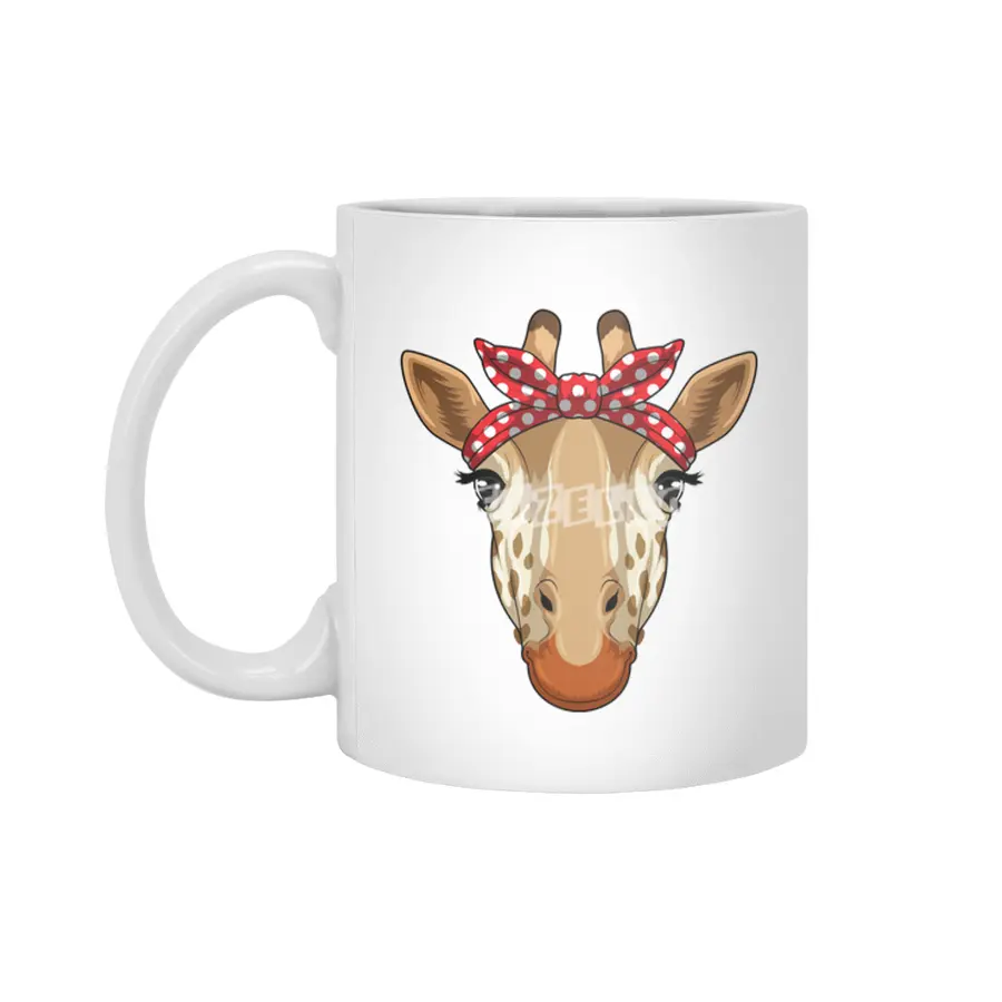 Giraffe with Bandana Beyaz Kupa