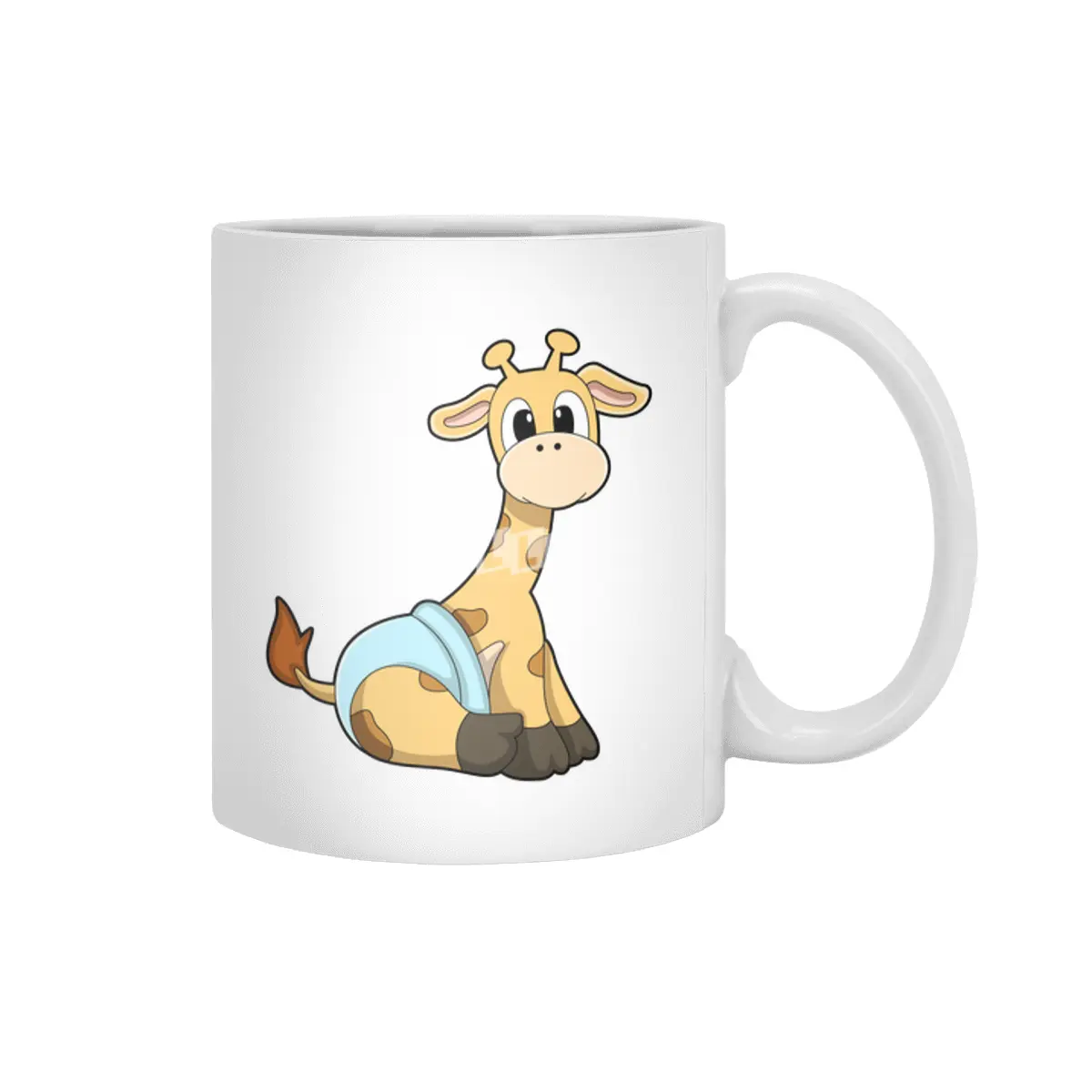 Giraffe with Underpants Beyaz Kupa