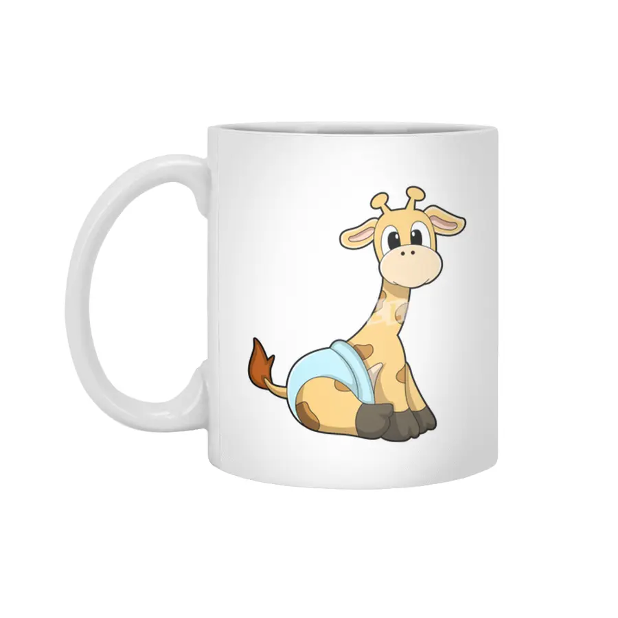 Giraffe with Underpants Beyaz Kupa