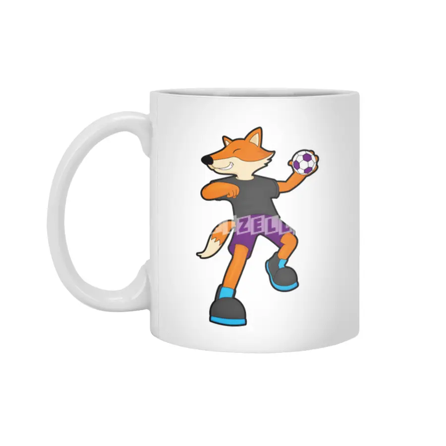 Fox at Handball player with Handball Beyaz Kupa