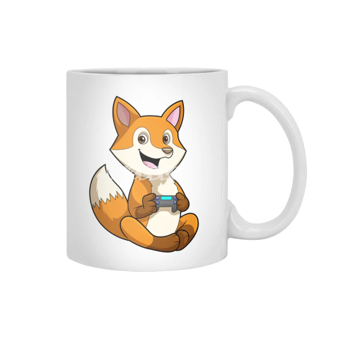 Fox at Playing with Controller Beyaz Kupa