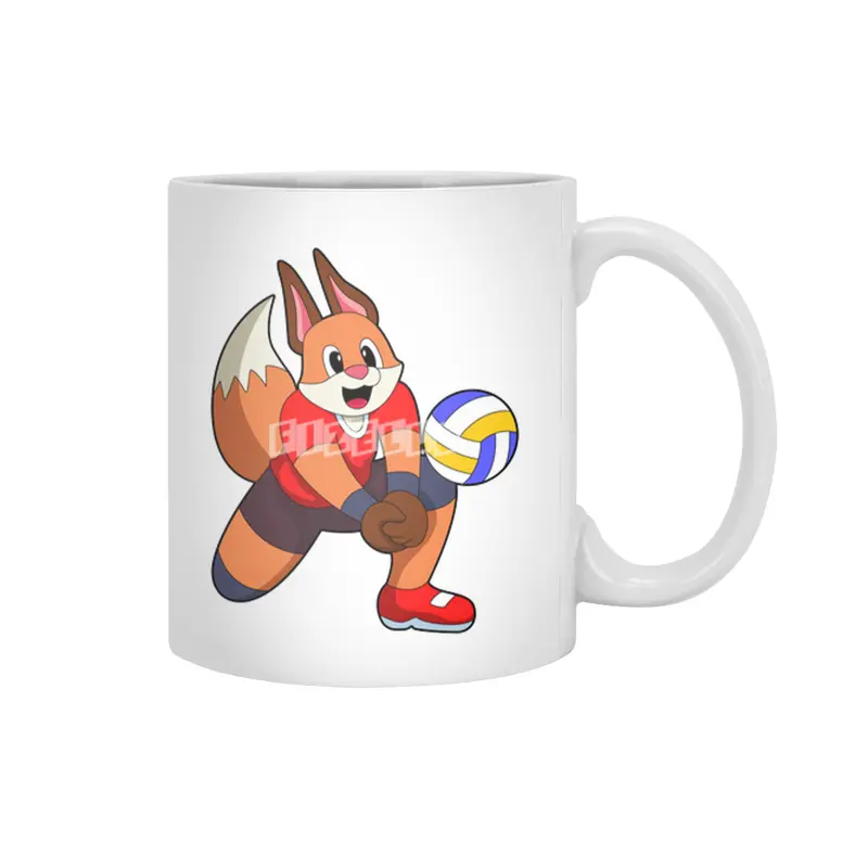 Fox at Volleyball Sports Beyaz Kupa