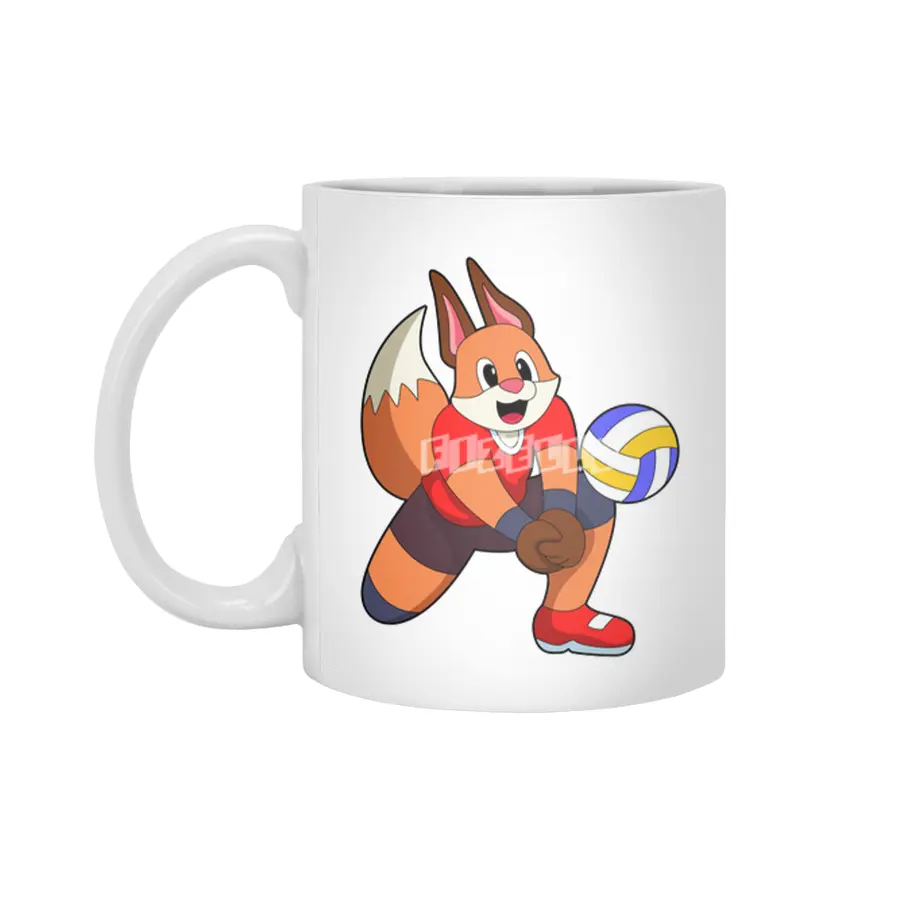 Fox at Volleyball Sports Beyaz Kupa