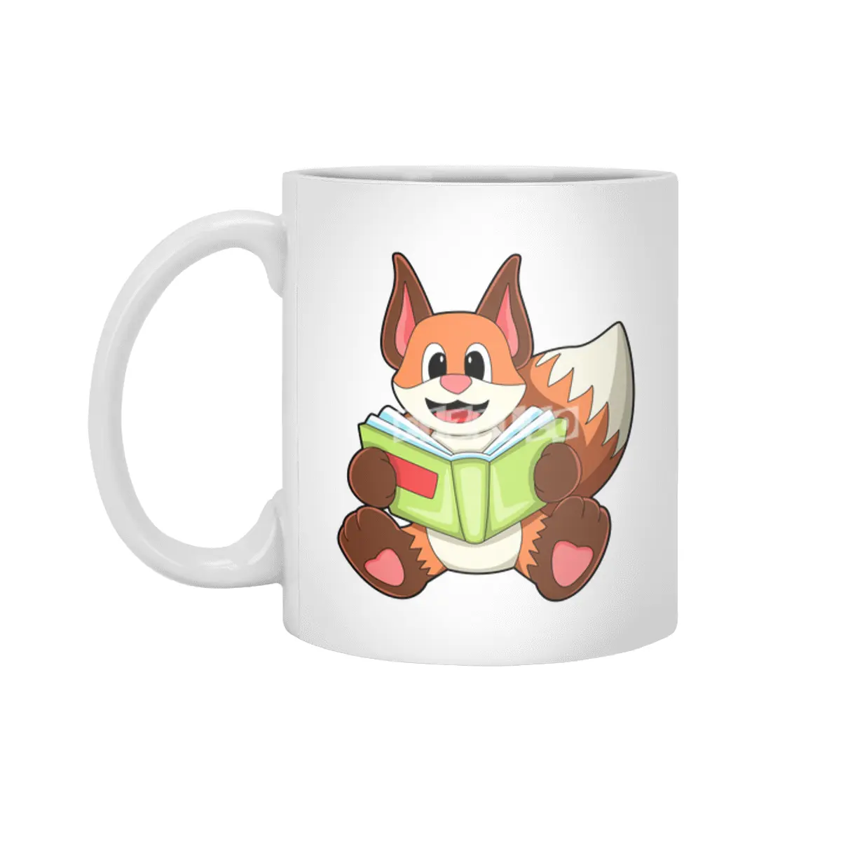 Fox with Book Beyaz Kupa