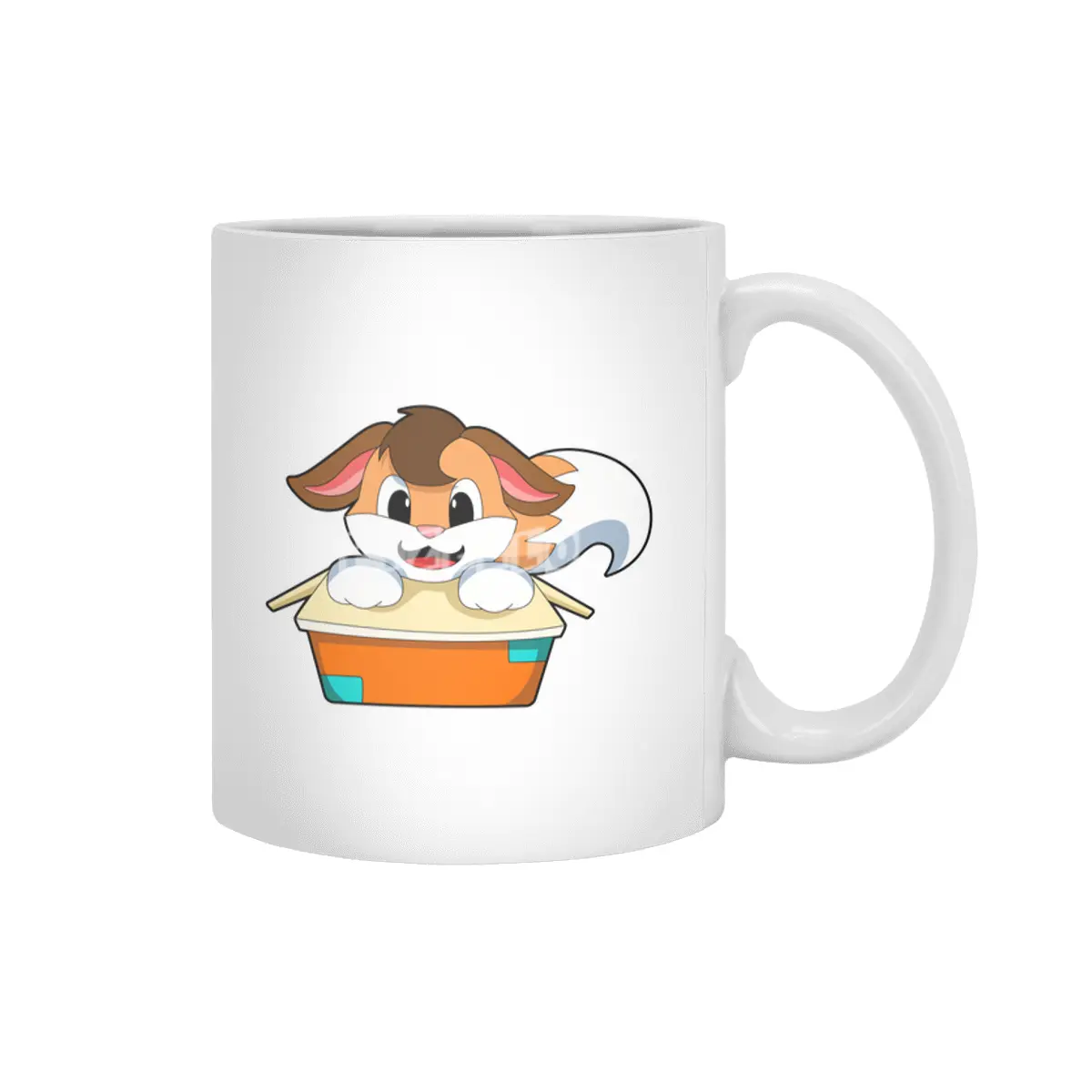 Fox with Box Beyaz Kupa