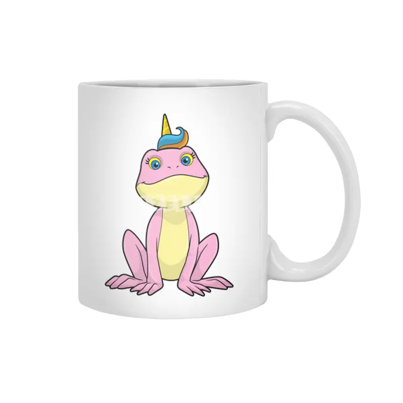 Frog as Unicorn Beyaz Kupa