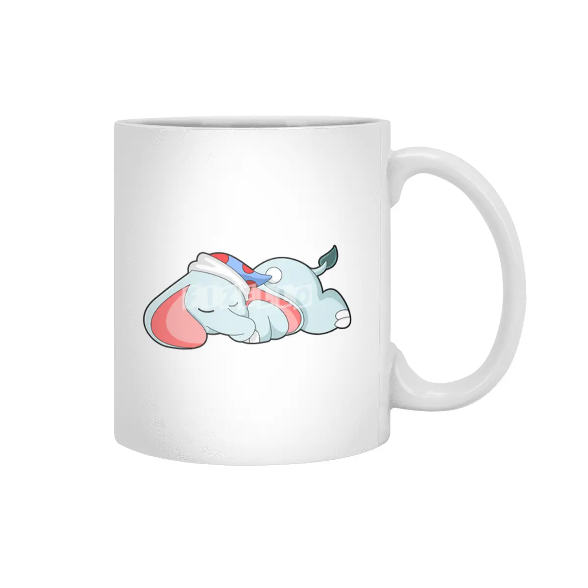 Elephant at Sleeping with Sleepyhead Beyaz Kupa