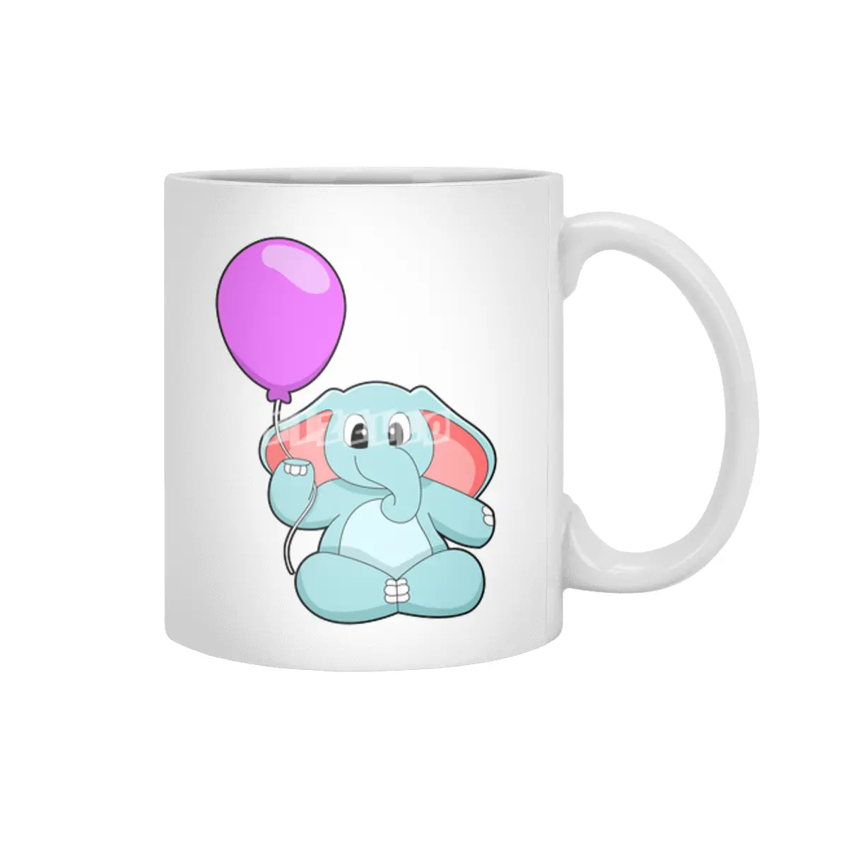 Elephant with Balloon Beyaz Kupa