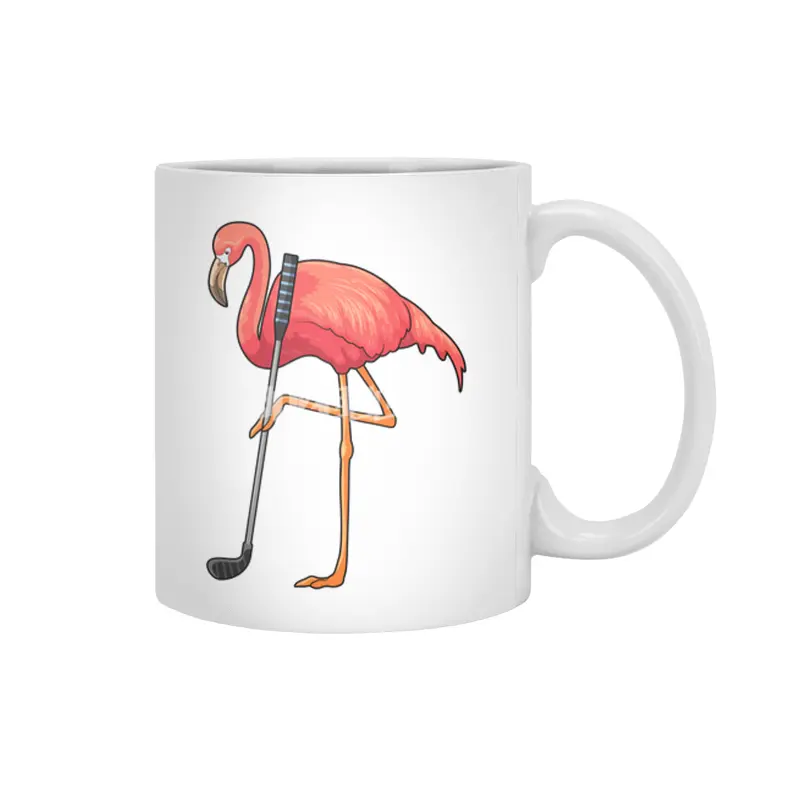 Flamingo at Golf with Golf club Beyaz Kupa