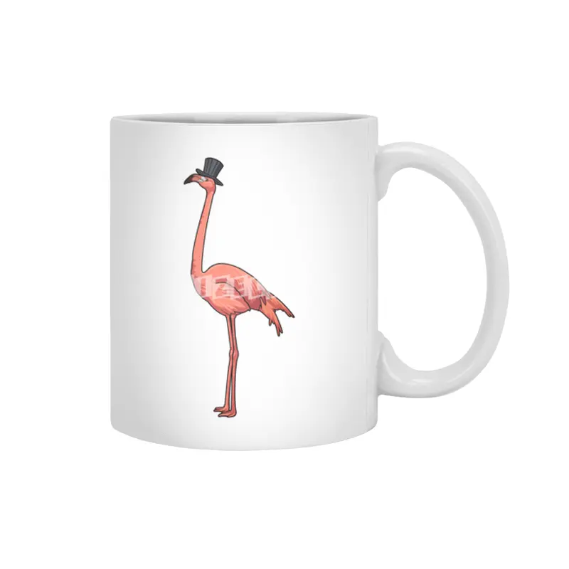 Flamingo with Hat Beyaz Kupa