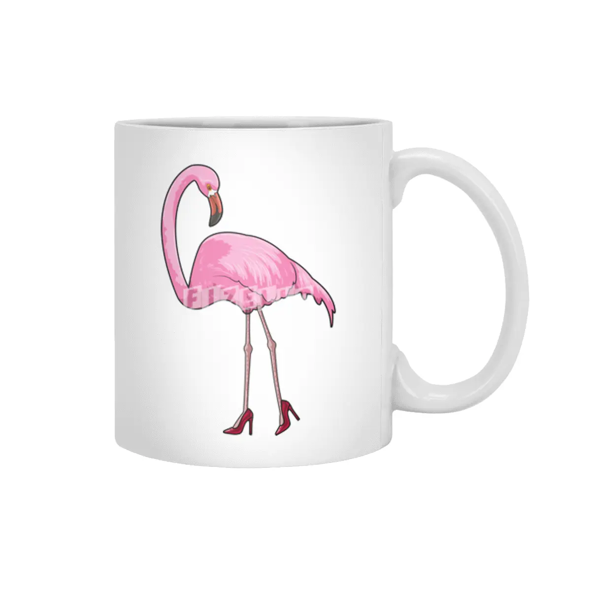 Flamingo with High heels Beyaz Kupa