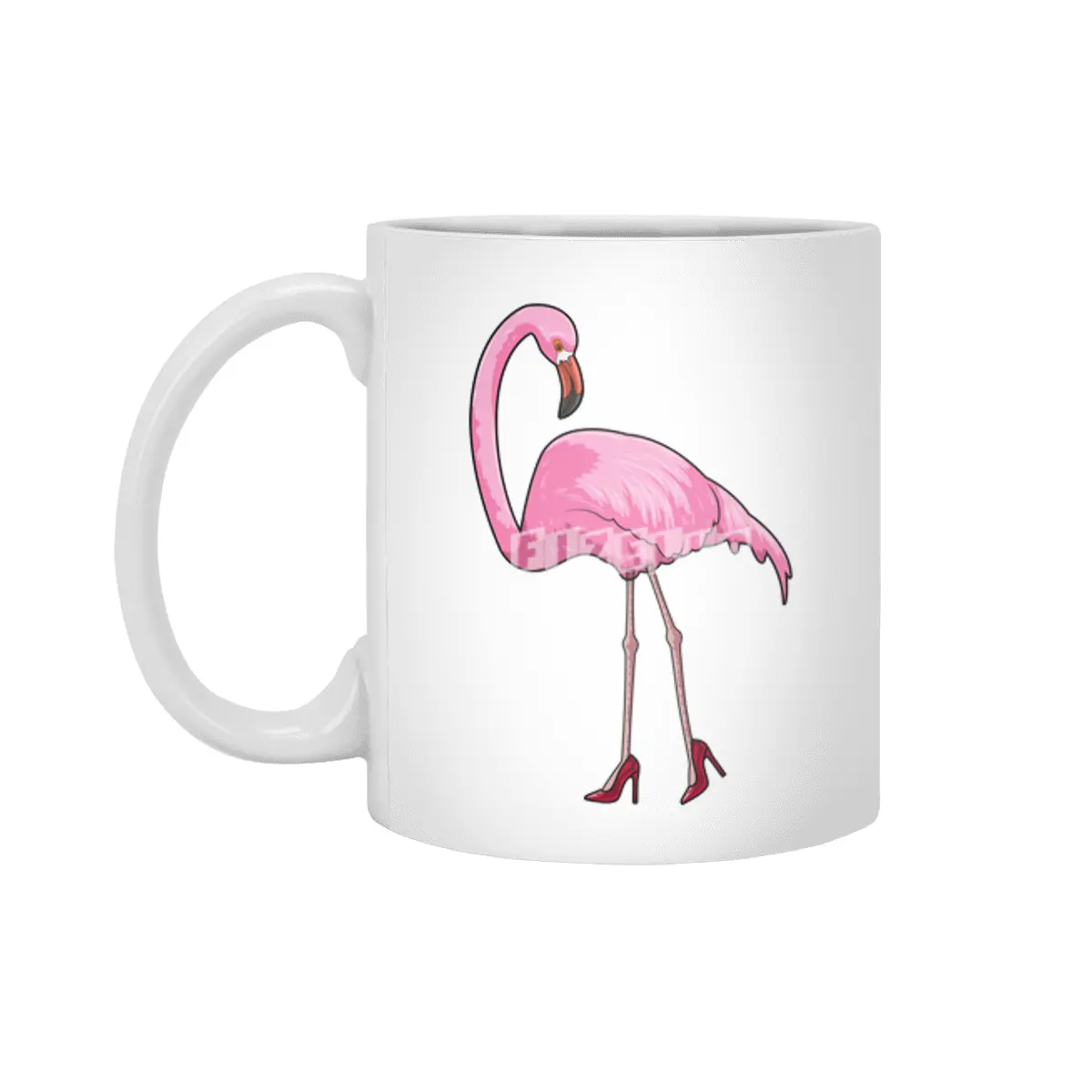 Flamingo with High heels Beyaz Kupa