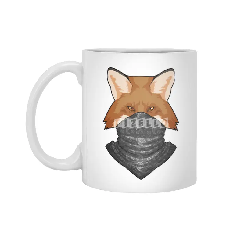 Fox as Bandit with Kerchief Beyaz Kupa