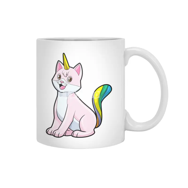 Cat Unicorn Beyaz Kupa