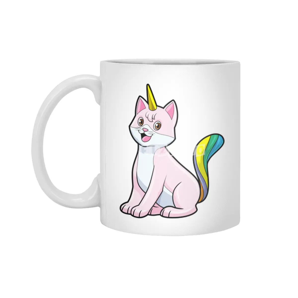 Cat Unicorn Beyaz Kupa