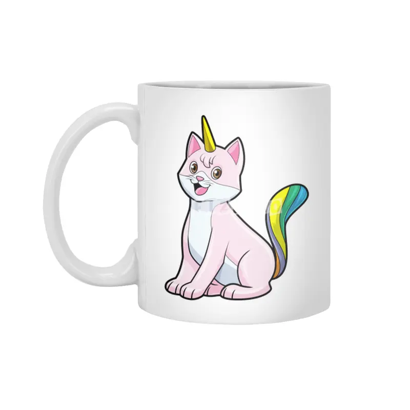 Cat Unicorn Beyaz Kupa