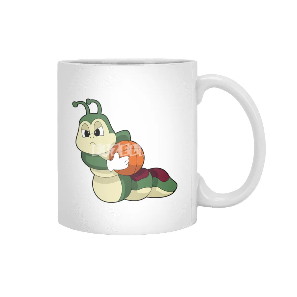 Caterpillar as Basketball player with Basketball Beyaz Kupa