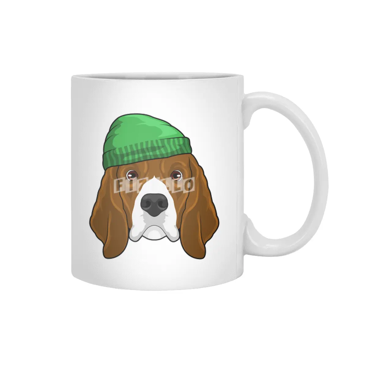 Dog with Beanie Beyaz Kupa