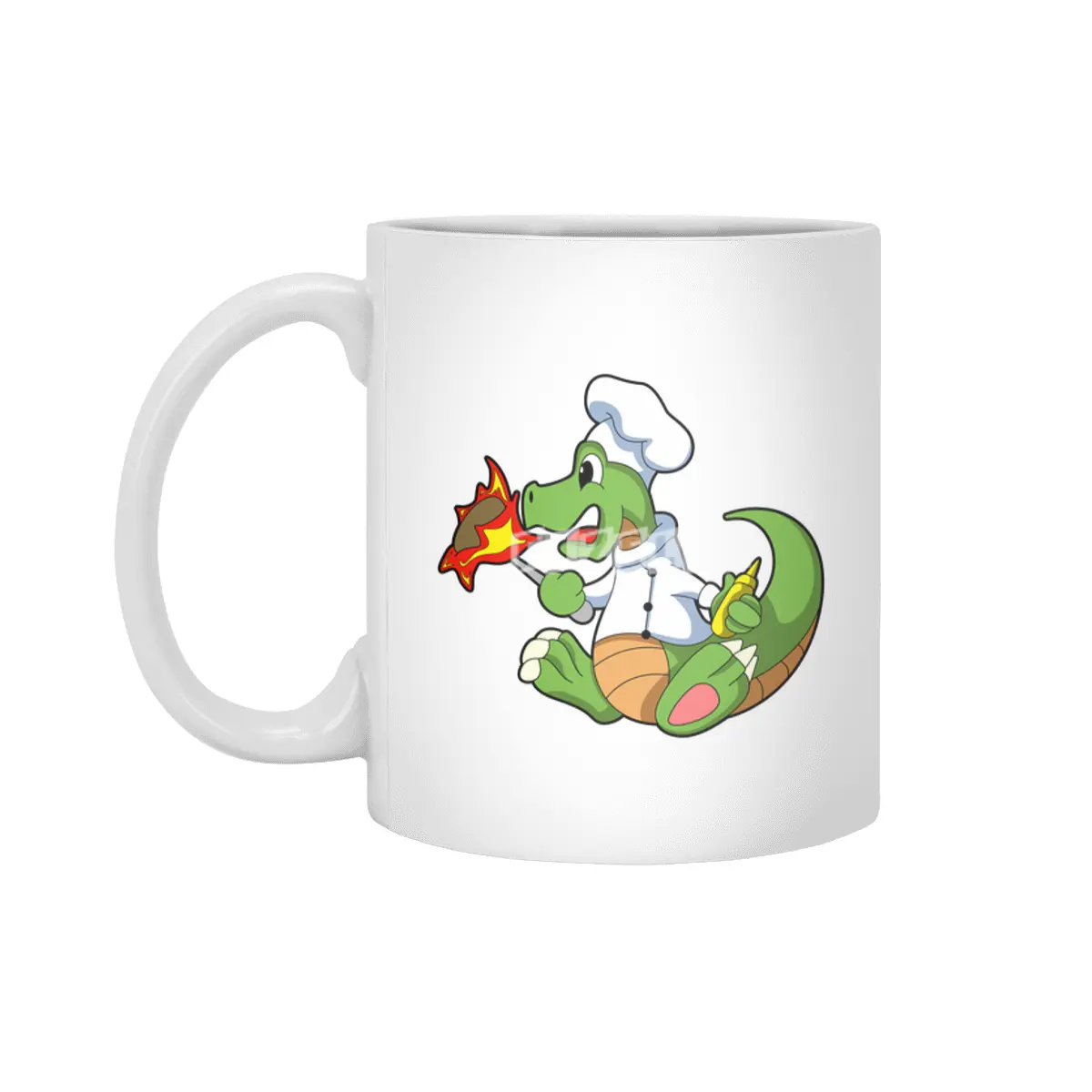 Dragon as Chef with Cooking apron Beyaz Kupa