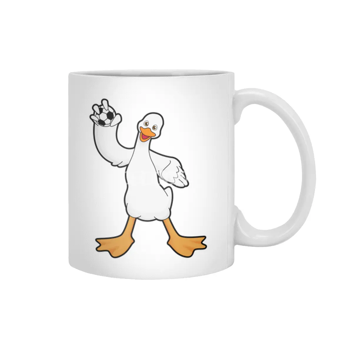 Duck as Handball player with Handball Beyaz Kupa