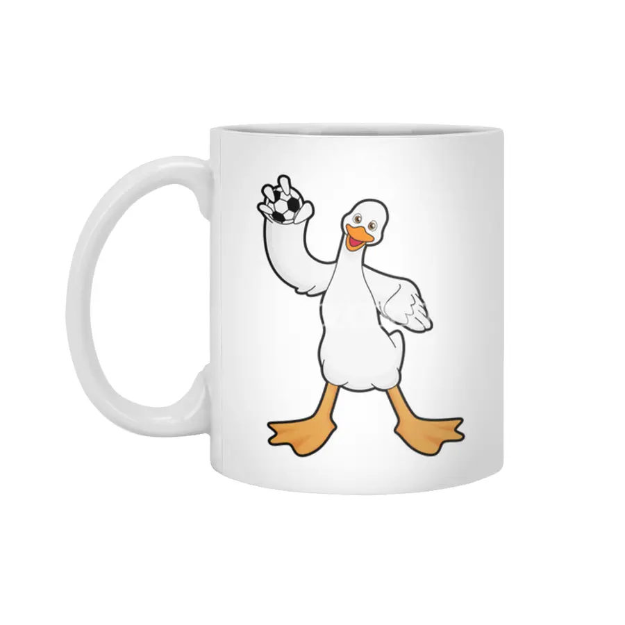 Duck as Handball player with Handball Beyaz Kupa