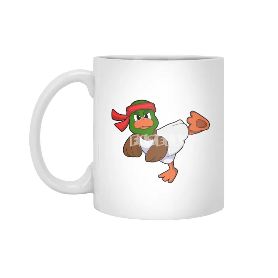 Duck at Martial arts Karate Beyaz Kupa