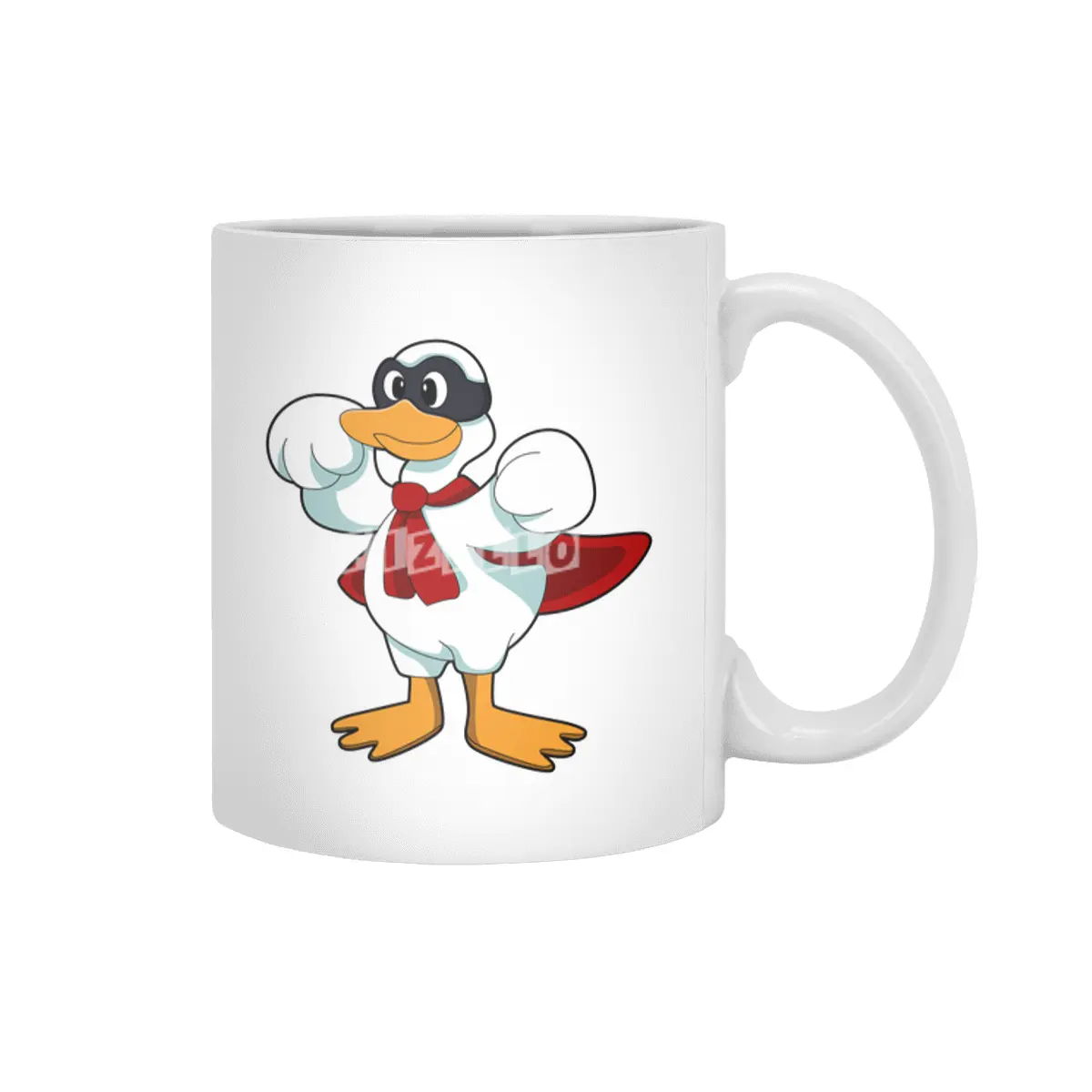 Duck with Cape & Mask Beyaz Kupa