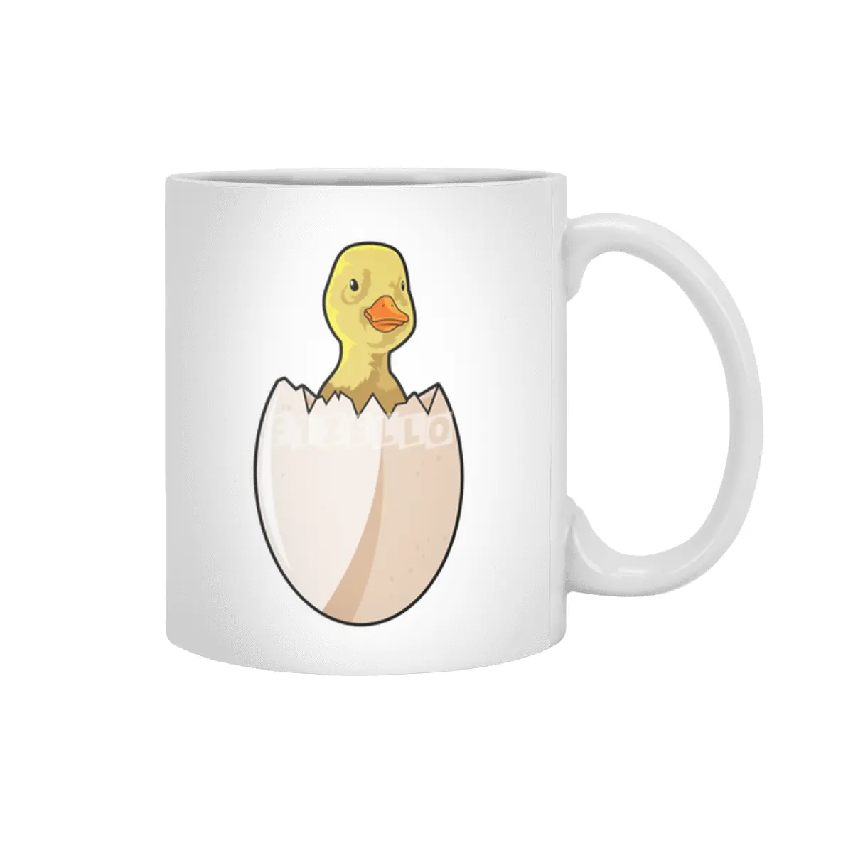 Duck with Egg shell Beyaz Kupa