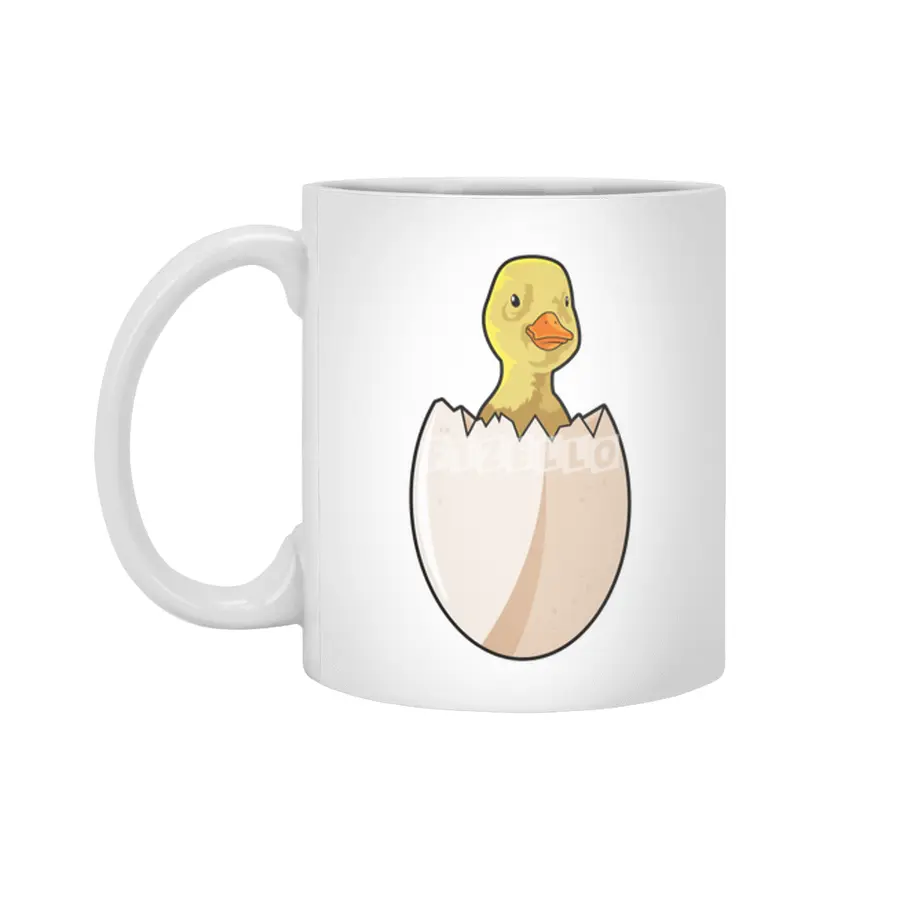Duck with Egg shell Beyaz Kupa