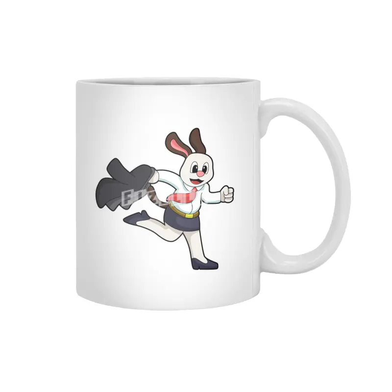 Dog as Secretary with Skirt Beyaz Kupa