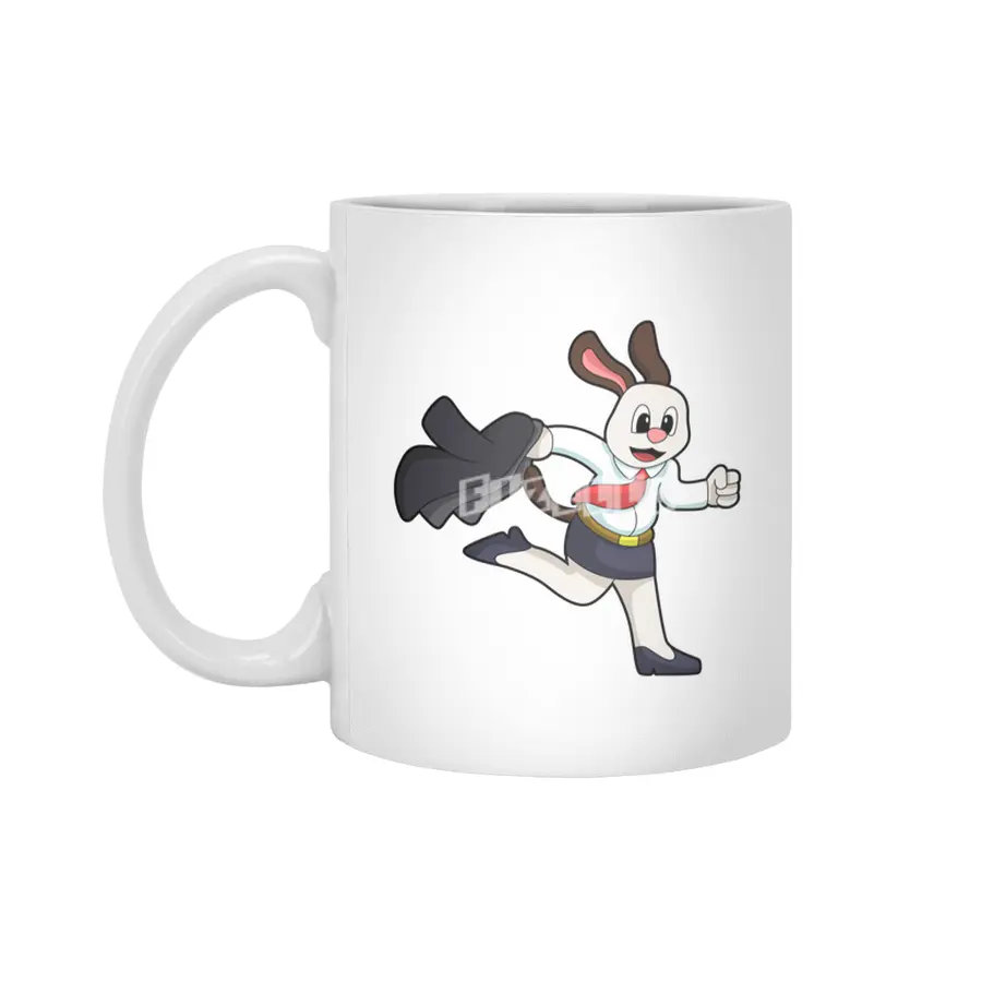 Dog as Secretary with Skirt Beyaz Kupa
