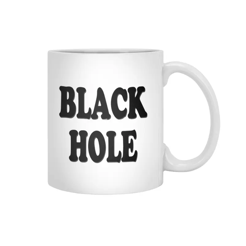 black hole Beyaz Kupa