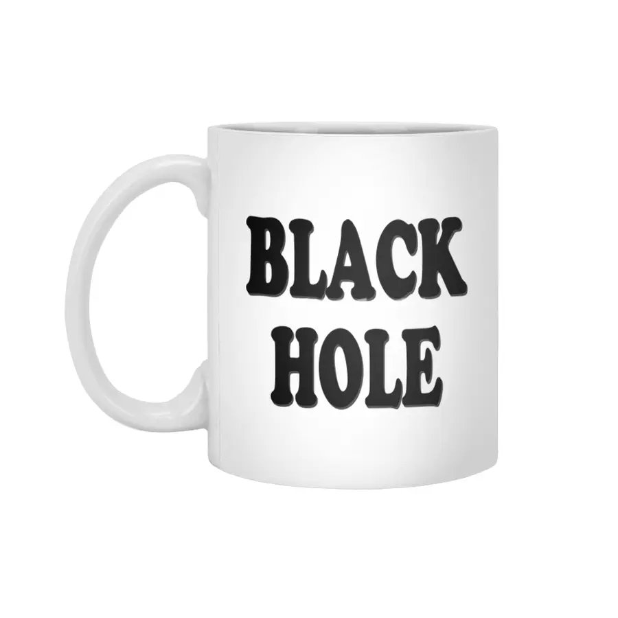 black hole Beyaz Kupa