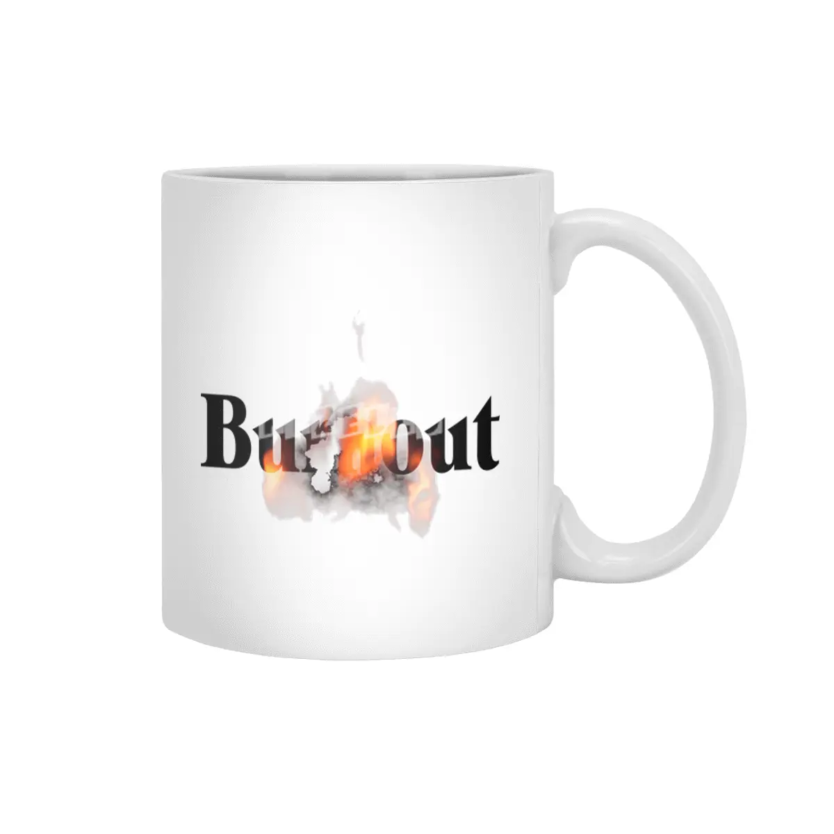 burnout Beyaz Kupa