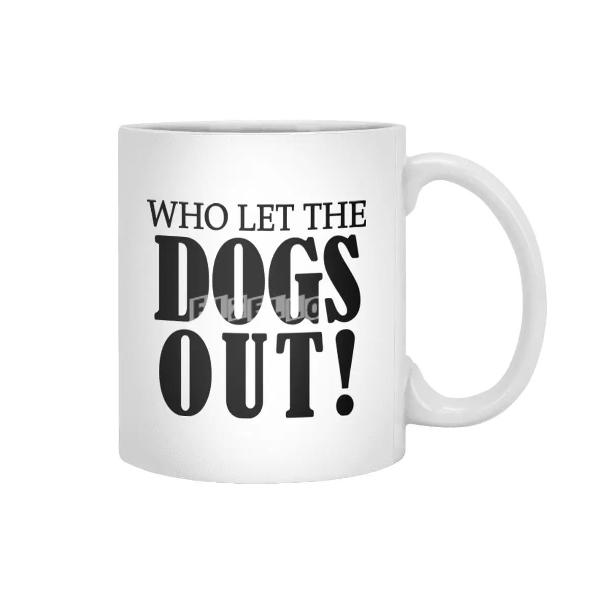 dogs out Beyaz Kupa