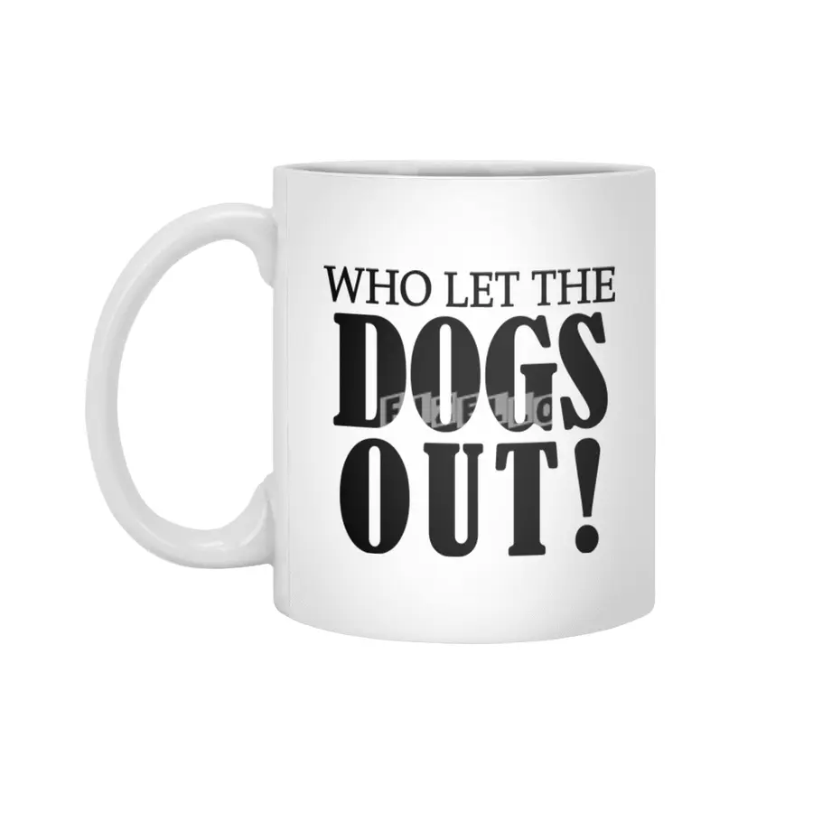 dogs out Beyaz Kupa
